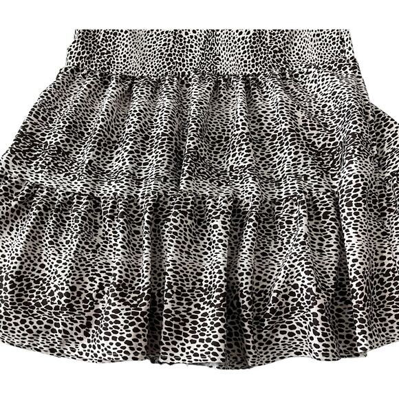 NO MFG. TAG LONG BELL SLV V-NECK RUFFLE LAYERS MIDI DRESS, WOMENS, S-BROWN/CREAM - Picture 7 of 12